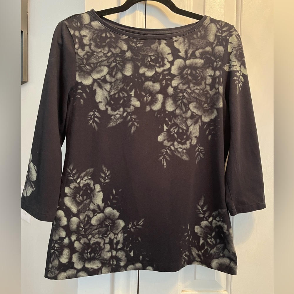 Talbots Floral Top - size M